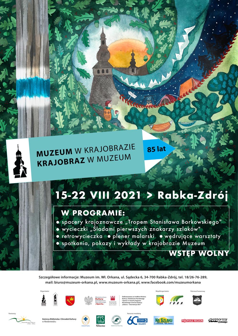 Plakat Muzeum w Krajobrazie. Krajobraz w Muzeum 15 22 VIII 2021 1
